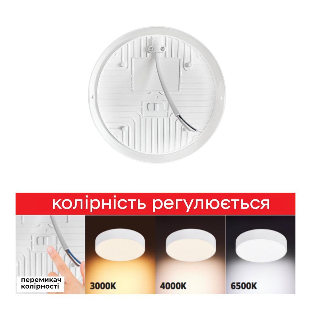 Светильник светодиодный накладной HOROZ ELECTRIC Catalina-24 24W Белый - фото 3 Светильник светодиодный накладной HOROZ ELECTRIC Catalina-24 24W Белый - фото 3