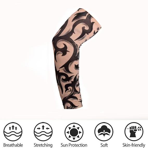 Рукав еластичний Трайбл візерунок 1 шт. Бежевий з чорним (2690125347) - фото 4