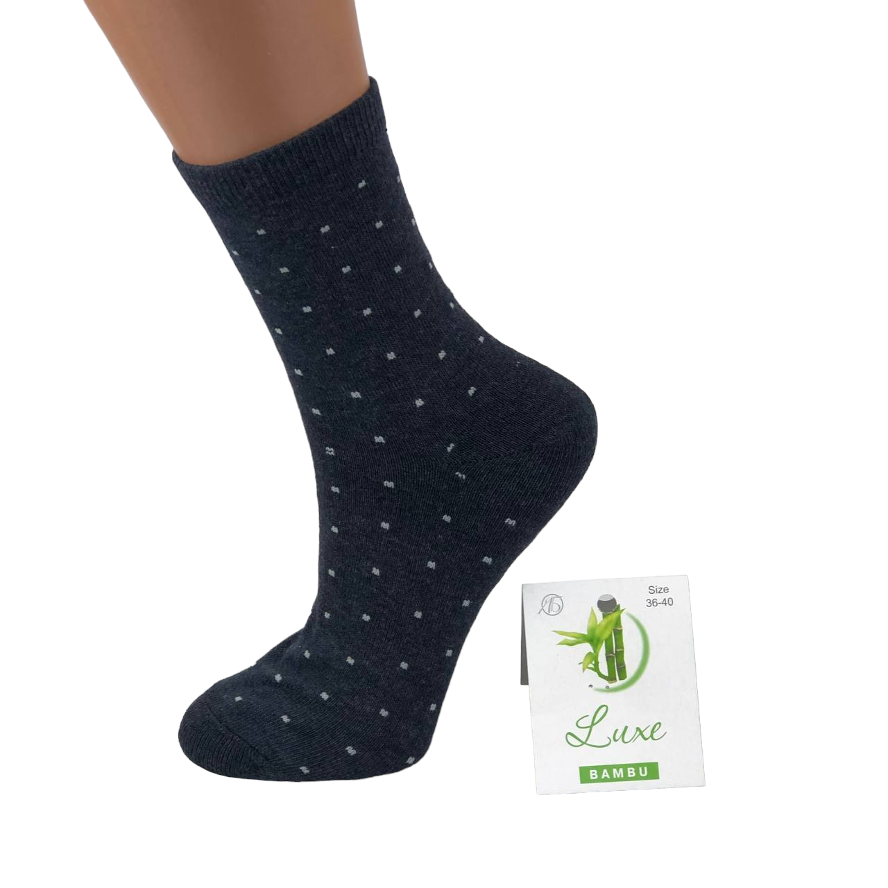 Шкарпетки жіночі Luxe Крапки р. 36-40 Сірий (34247)