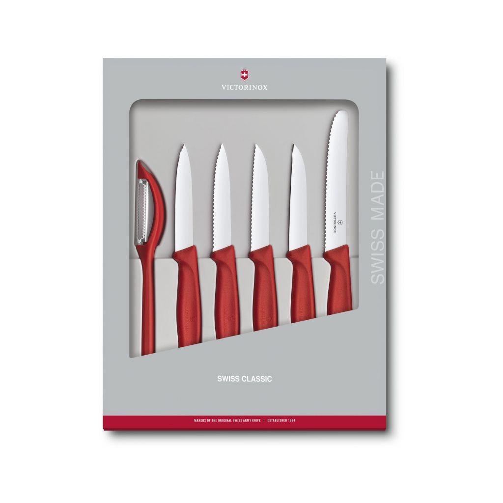 Набір ножів Victorinox SwissClassic Paring Set 6 шт. Red (6.7111.6G)