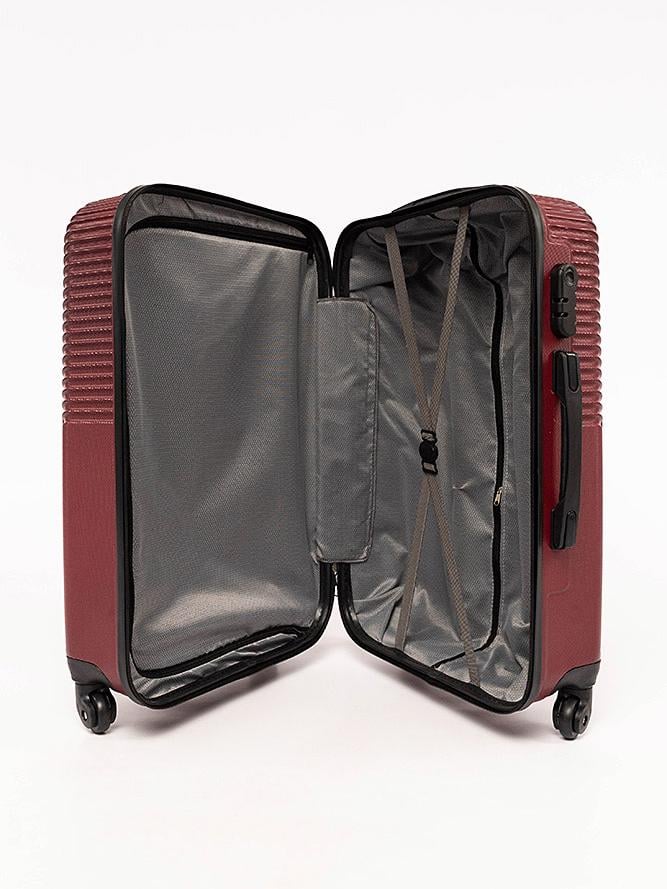 Валіза жіноча L Бордовий (ЦБ-00197815) - фото 6 Валіза жіноча L Бордовий (ЦБ-00197815) - фото 6