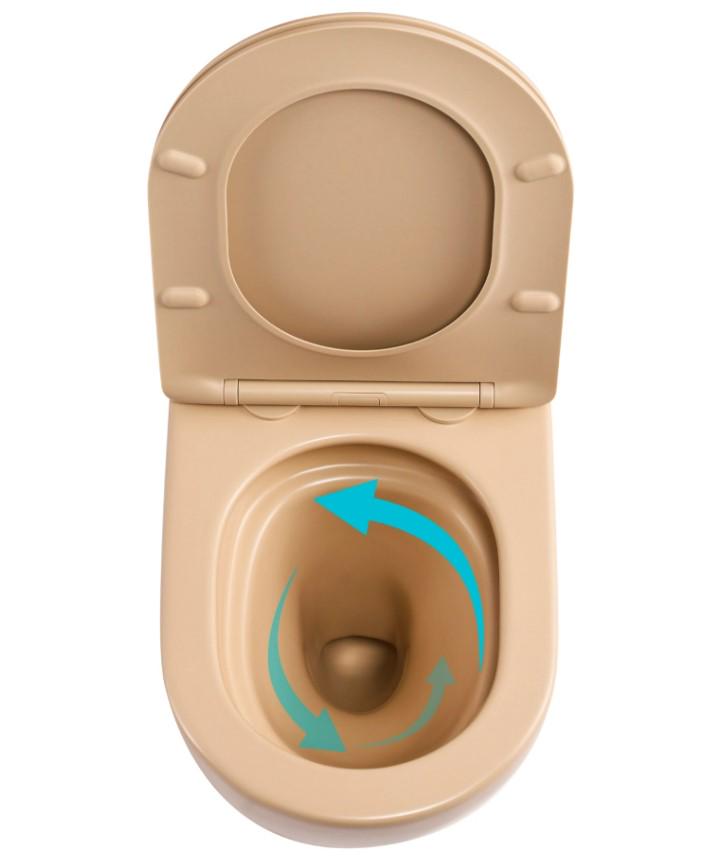 Унітаз підвісний Qtap Robin Ultra Quiet з сидінням Slim Duroplast/Soft-close/Quick relase (QT13332381АSSB) - фото 3