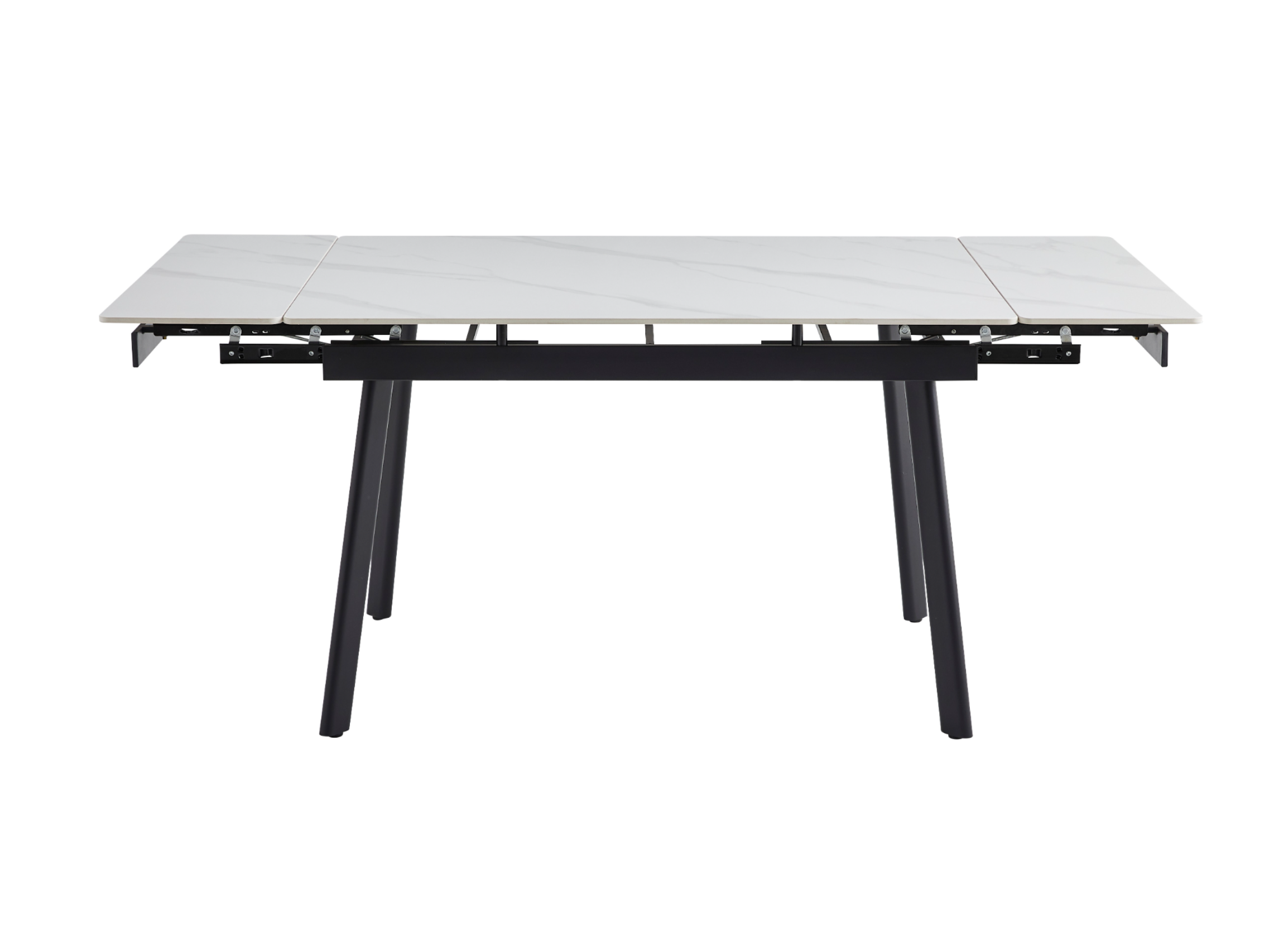 Стол обеденный раздвижной Vetro Mebel 1200-1800x850x760 мм Белый мрамор/Черный (TМ-98-1) - фото 3 Стол обеденный раздвижной Vetro Mebel 1200-1800x850x760 мм Белый мрамор/Черный (TМ-98-1) - фото 3