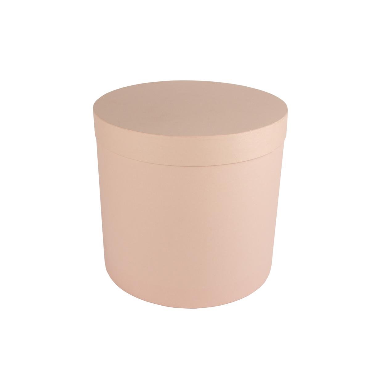 Коробка Perfectbox цилиндрическая матовая 23х25х25 см Пудровый (252617)