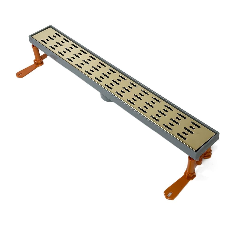 Трап для душу Classic Feha вертикальний решетка дождь 50 см Золотой