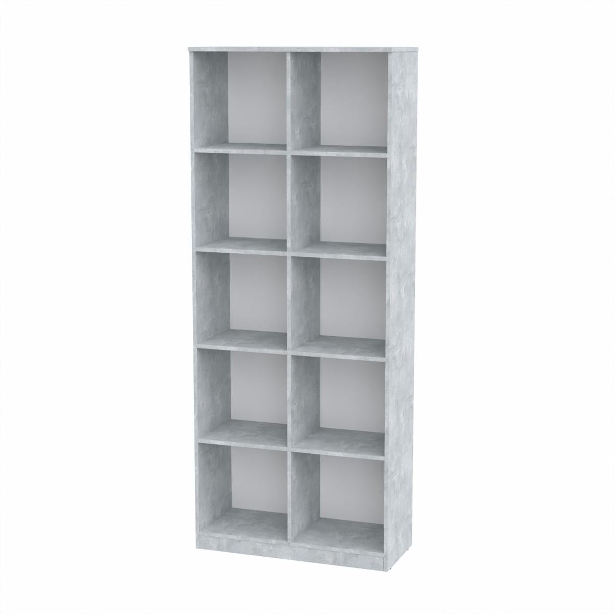 Стелаж для книг Компаніт КШ 2 83,6х360х205,6 см Бетон (66f00be7e46f9163b5262ab6)