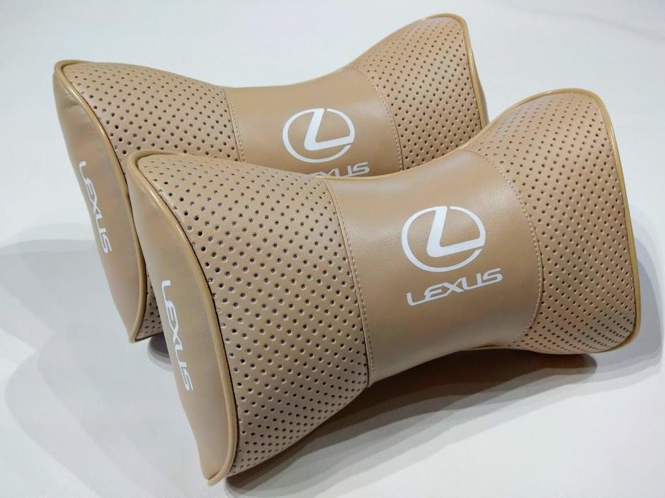 Подушка на подголовник авто Lexus 2 шт. (00341)