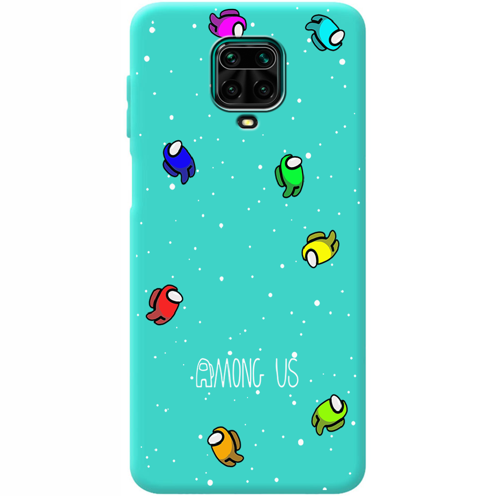 Чехол Boxface Xiaomi Redmi Note 9S Among Us Invisible Мятный силикон (39475-bk76-39917)