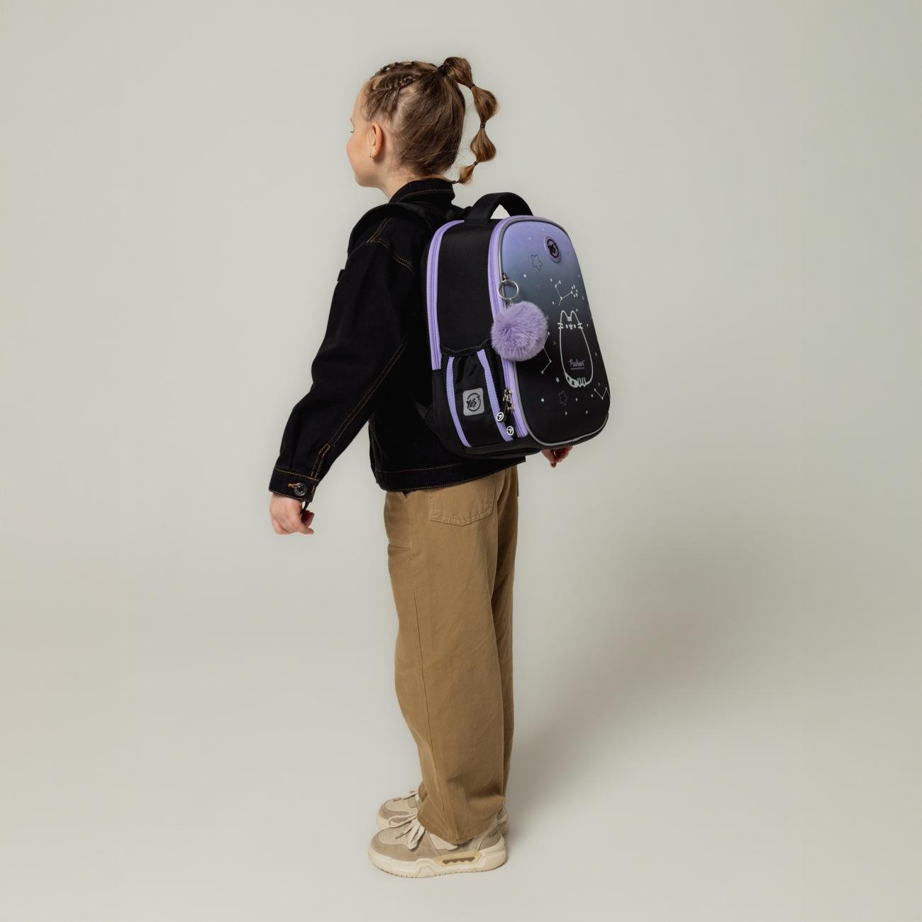 Шкільний рюкзак YES Pusheen Stellar H-100 каркасний з ортопедичною спинкою (550095/995069) - фото 5