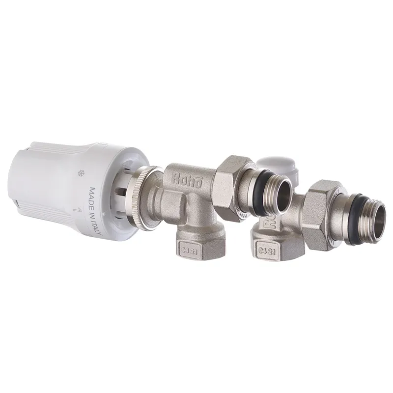 Комплект для підключення радіатора Roho R5171-050K осьовий антипротечка 1/2" (RO0121)