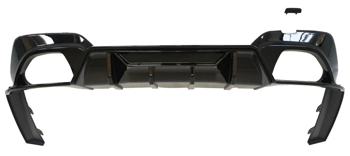 Диффузор заднего бампера GBT CS-Style для M-Sport 2018-2022 для BMW 3 серия G20/21 2018- рр. abs-пластик Черный (176756)