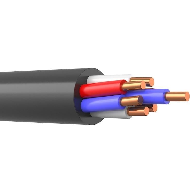 Кабель мідний контрольний ГАЛ-КАТ КВВГнгд 7x2,5 мм2 жорсткий семижильний (1327534-1C) Кабель мідний контрольний ГАЛ-КАТ КВВГнгд 7x2,5 мм2 жорсткий семижильний (1327534-1C)