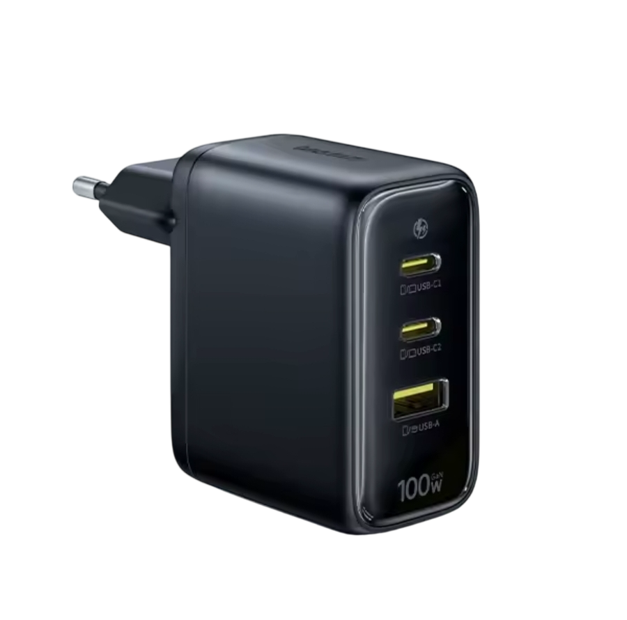 Зарядное устройство сетевое BASEUS EnerFill FE22 100W 2x USB-C USB-A (35546243)