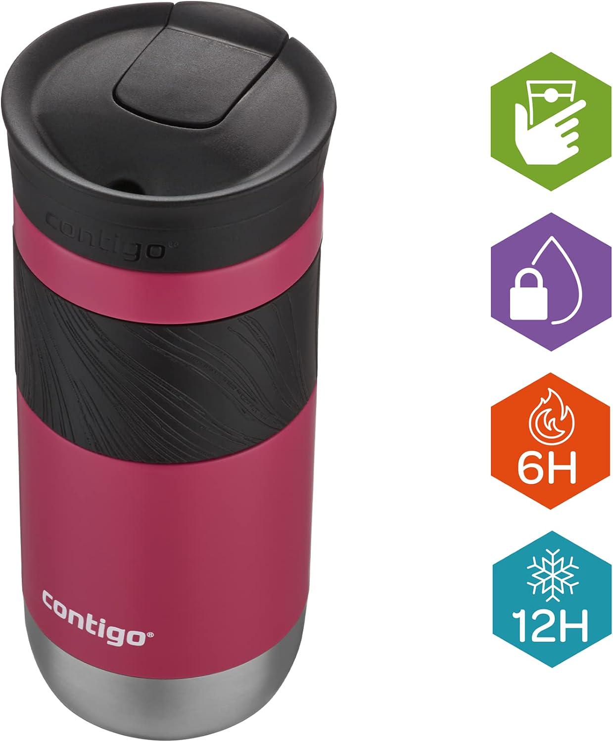 Термостакан Contigo Byron 2.0 0,47 л Розовый (2155587) - фото 5 Термостакан Contigo Byron 2.0 0,47 л Розовый (2155587) - фото 5
