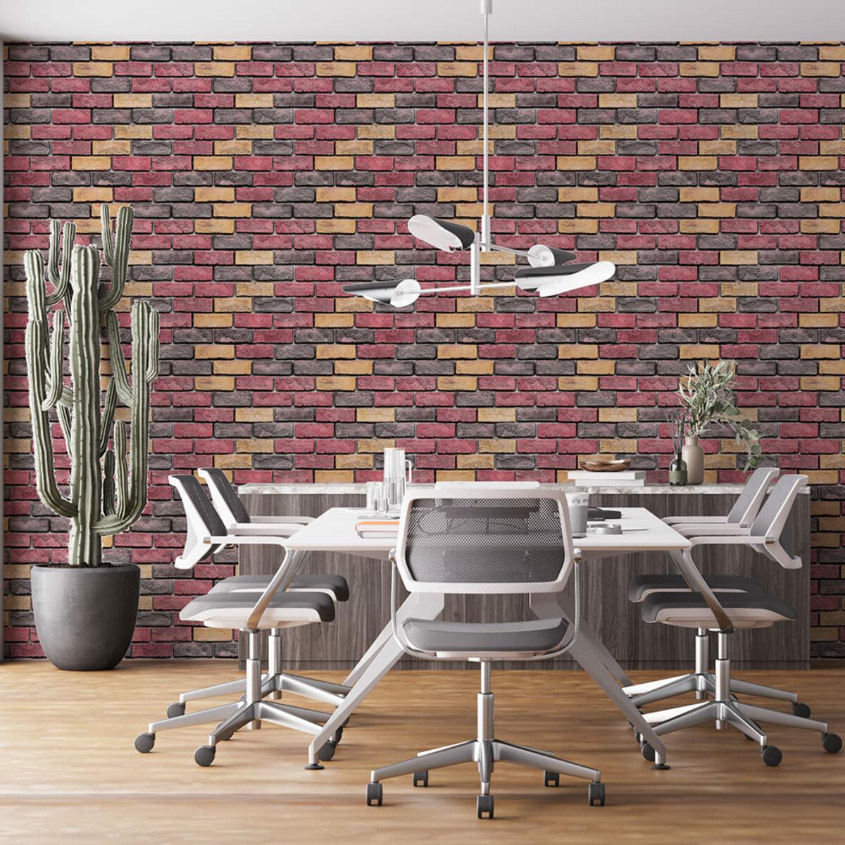 Шпалери самоклеючі Цегла Катериновлавська D 2800х500х1,5 мм Червоний (SW-00001944) - фото 1 Шпалери самоклеючі Цегла Катериновлавська D 2800х500х1,5 мм Червоний (SW-00001944) - фото 1