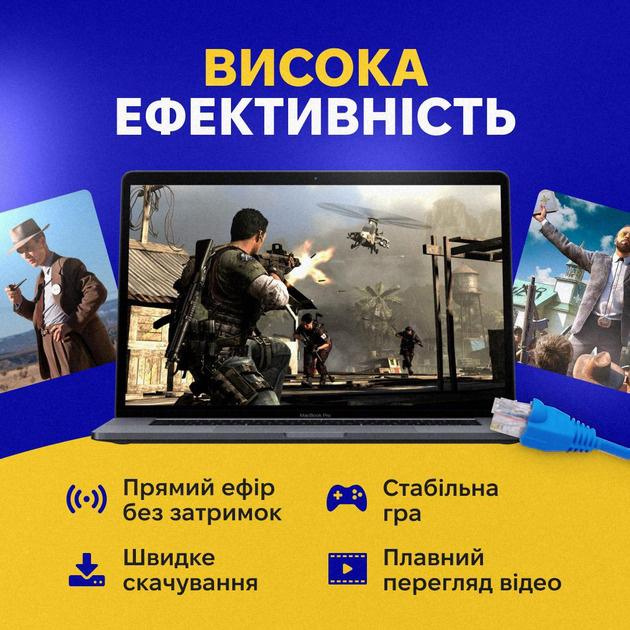 Сетевой кабель патч-корд CAT 5 LAN 30 м Синий (87150/30unk) - фото 8