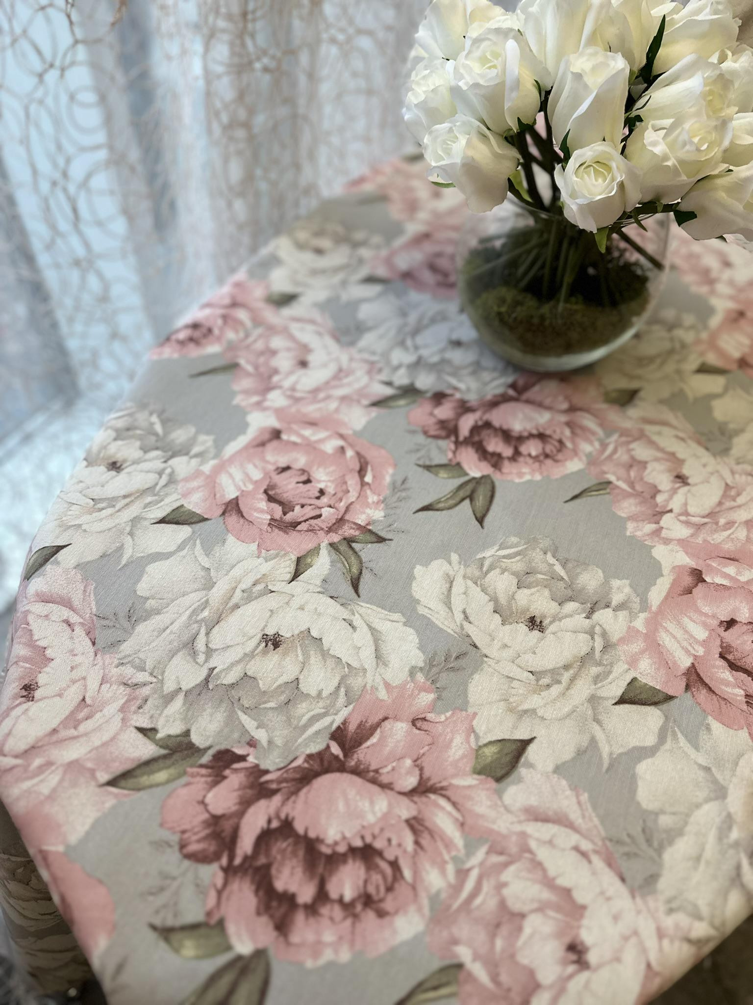 Скатерть Le maison de Garny Розовые пионы 120x160 см