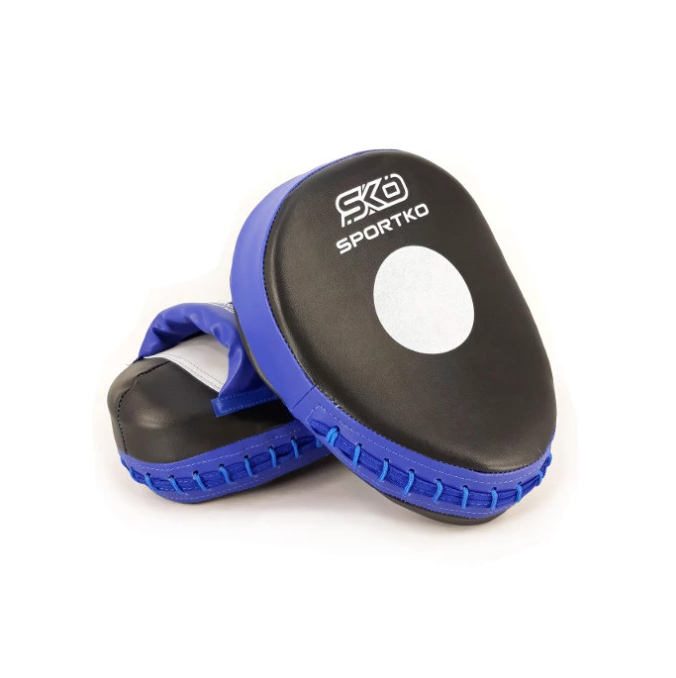 Лапы SPORTKO ПД6 боксерские Яблоко 24х18х6 см искусственная кожа Синий/Черный (6936116105797)