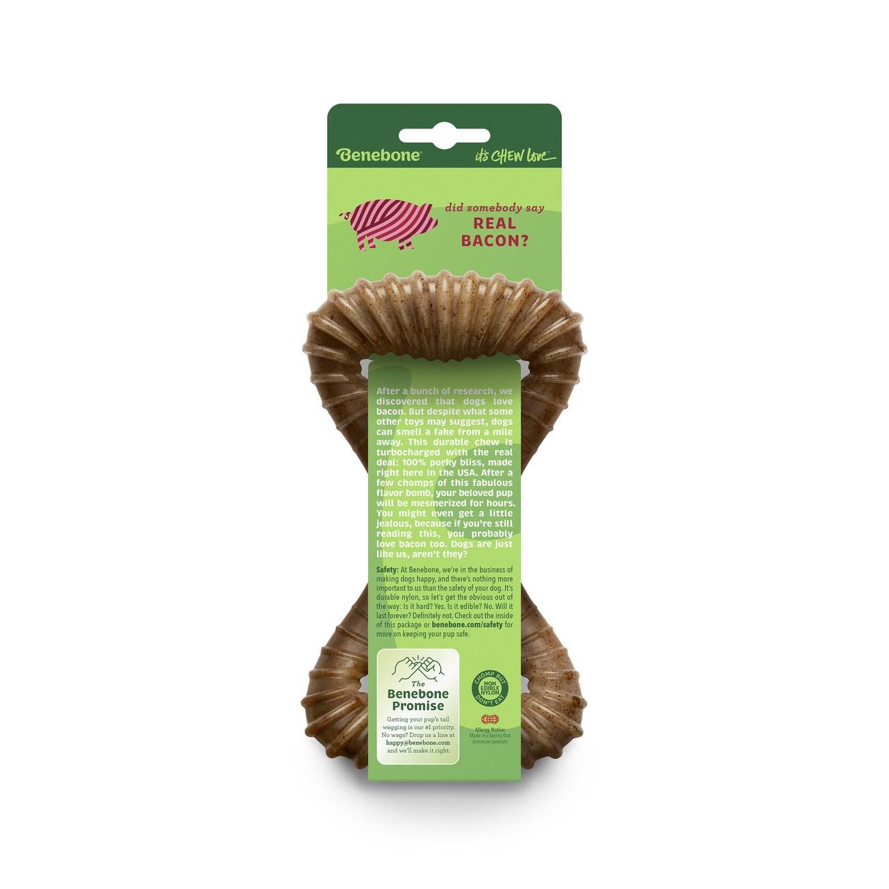 Іграшка для собак Benebone Dental Chew Bacon зі смаком бекону M до 27 кг - фото 2 Іграшка для собак Benebone Dental Chew Bacon зі смаком бекону M до 27 кг - фото 2