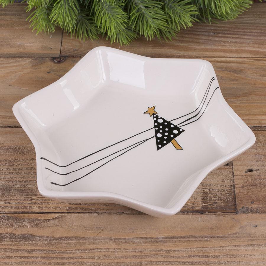 Керамічна тарілка зоряний дизайн 21 см (3565) Керамічна тарілка зоряний дизайн 21 см (3565)