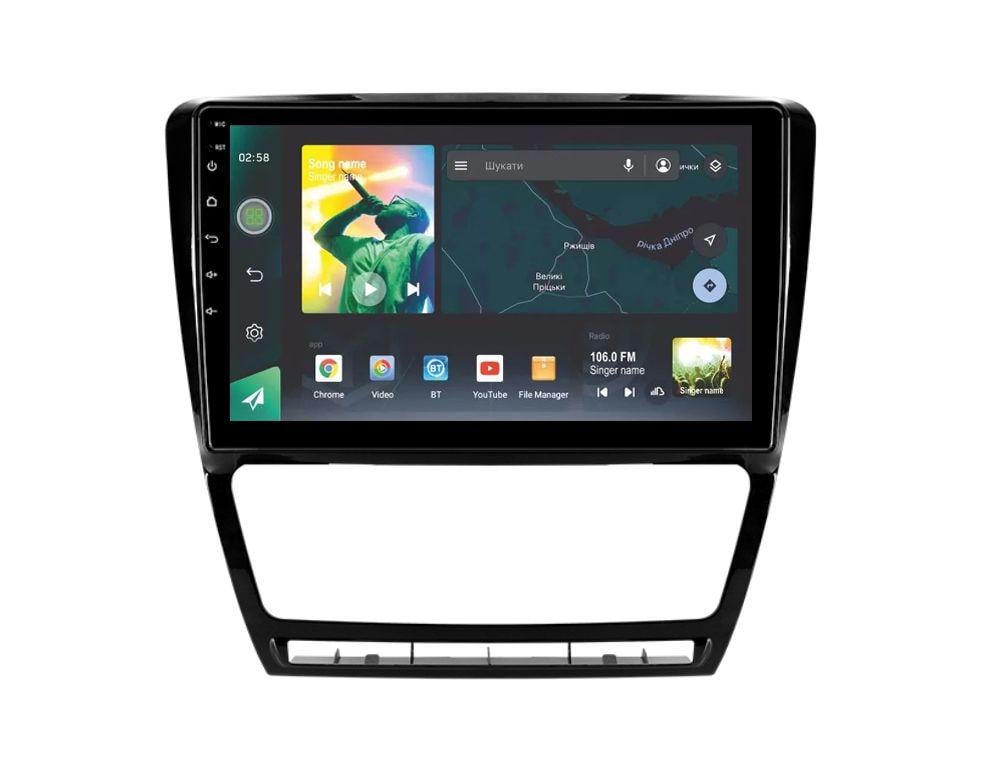 Штатная магнитола Sigma X10232 2/32 GB для Skoda Octavia 2 A5 2008-2013 г. 10" Black (AR-72222)