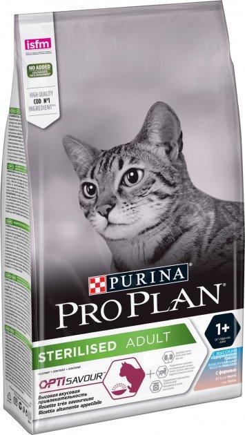 Сухой корм Purina Pro Plan Sterilised треска с форелью для стерилизованных кошек 10 кг