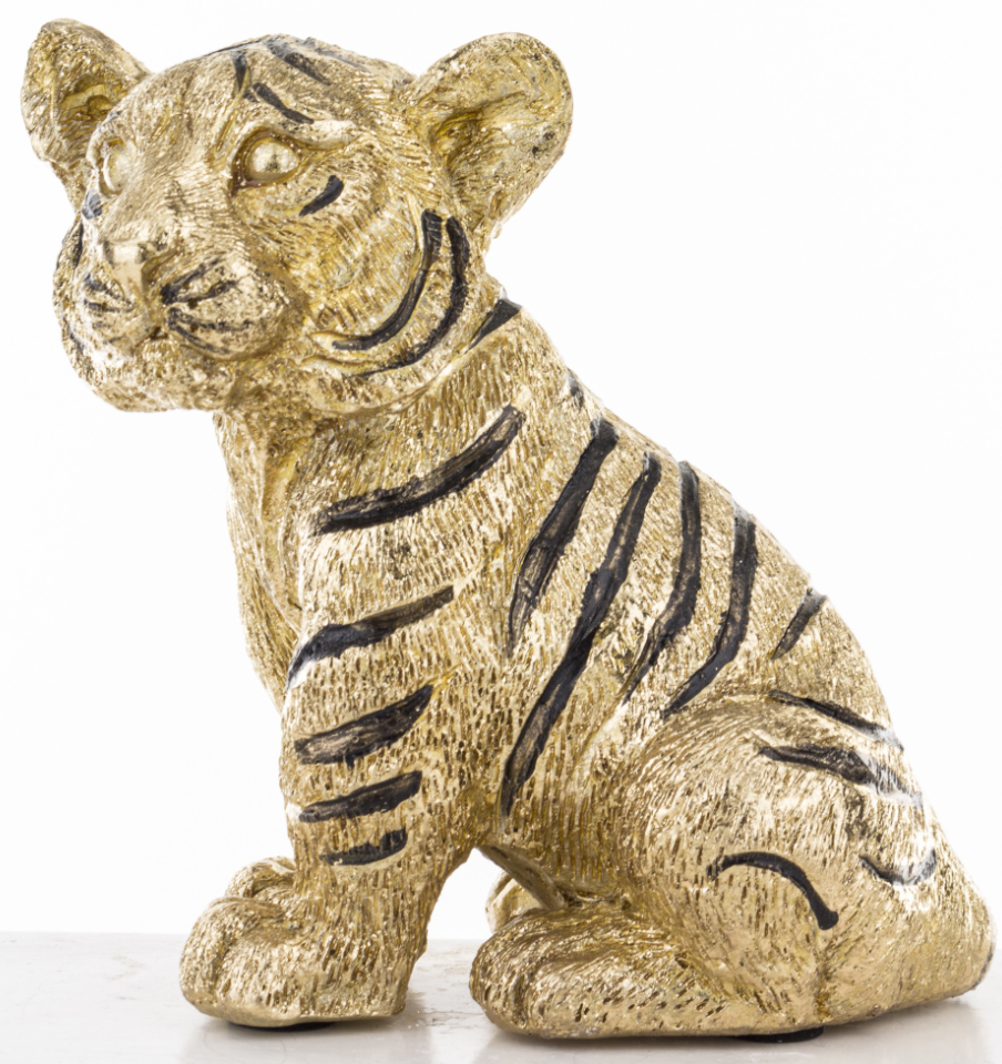 Фігурка декоративна ART-POL Тигр Золотий (142281) - фото 2 Фігурка декоративна ART-POL Тигр Золотий (142281) - фото 2