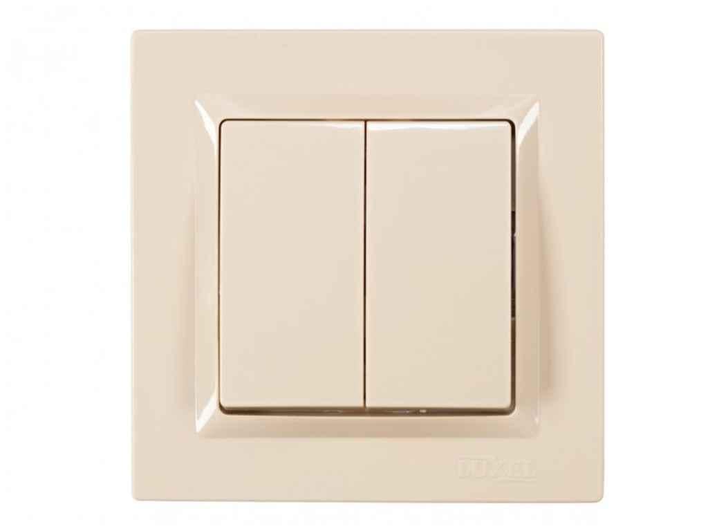 Выключатель Luxel двойной JAZZ 9303 (1017579)