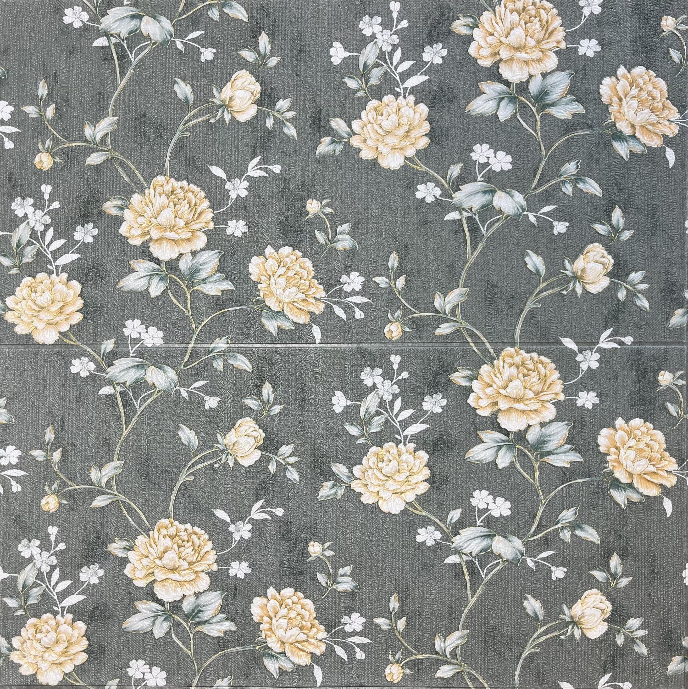 3D-панель самоклеящаяся на стену серо-зеленые розы 70x70 см х 3 мм 3D-панель самоклеящаяся на стену серо-зеленые розы 70x70 см х 3 мм