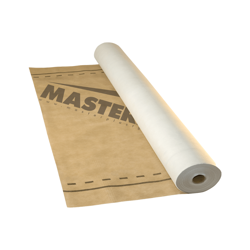 Супердиффузионная мембрана Mastermax 3 Classic 135 г/м² 75 м² рулон гидроизоляция для крыши и фасада (33542780)