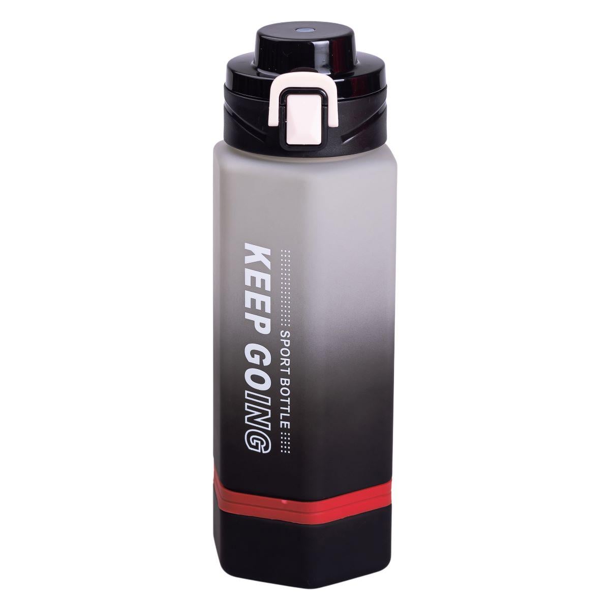 Бутылка для воды Light House Keep Going LG-30181 BK с мундштуком и ремешком 650 мл Черный Бутылка для воды Light House Keep Going LG-30181 BK с мундштуком и ремешком 650 мл Черный