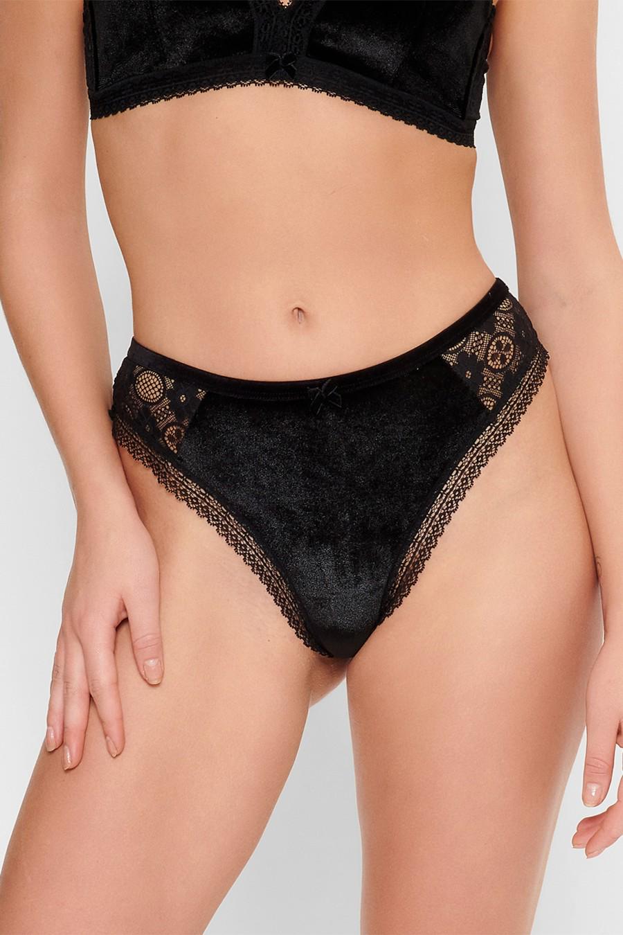 Трусики стринг LingaDore р. 4/L Черный (75301)