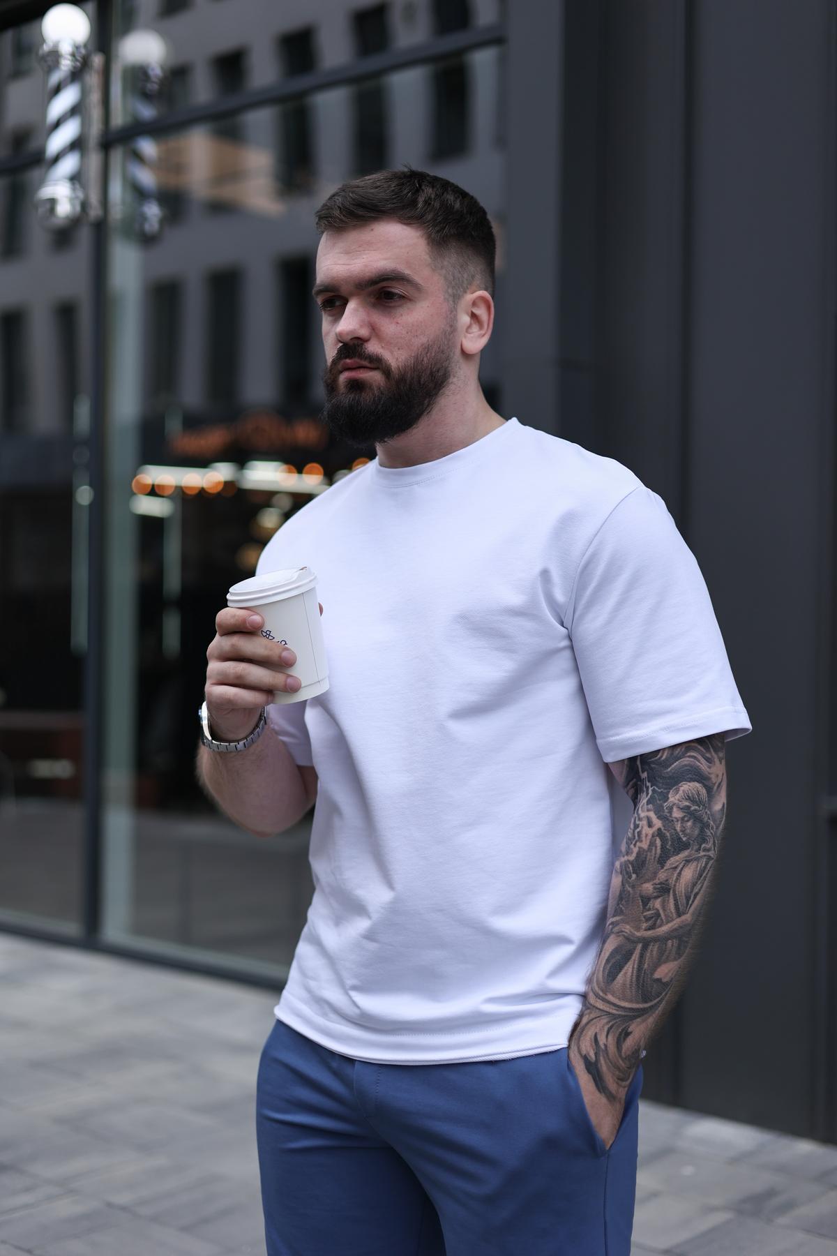 Футболка мужская Breeze Intruder оверсайз 4XL Белый (1561193630/1/7)