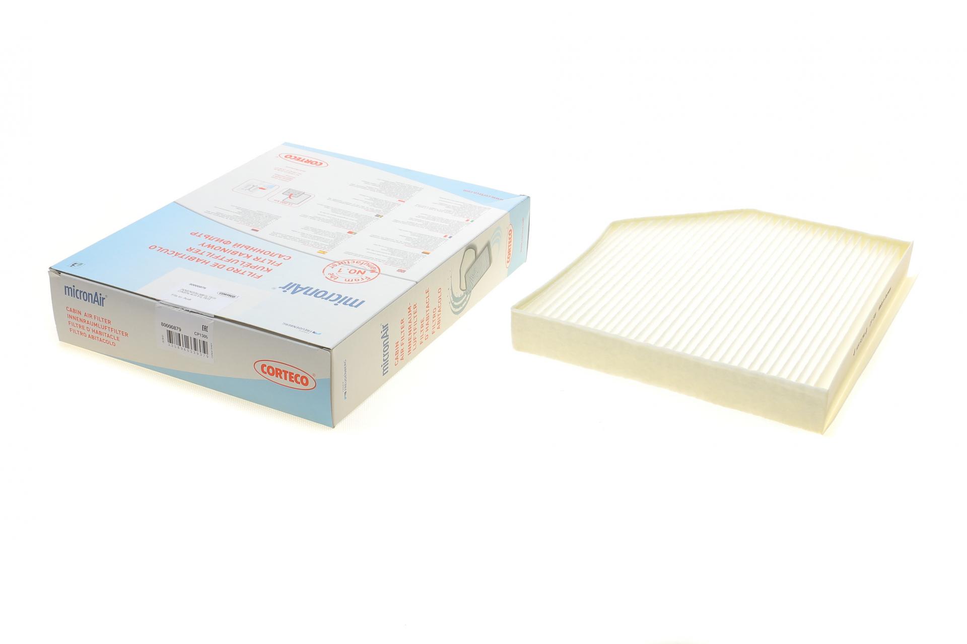 Фильтр салона CORTECO для Audi A4/A6 1,8-4,2TFSI 07- (80000879)