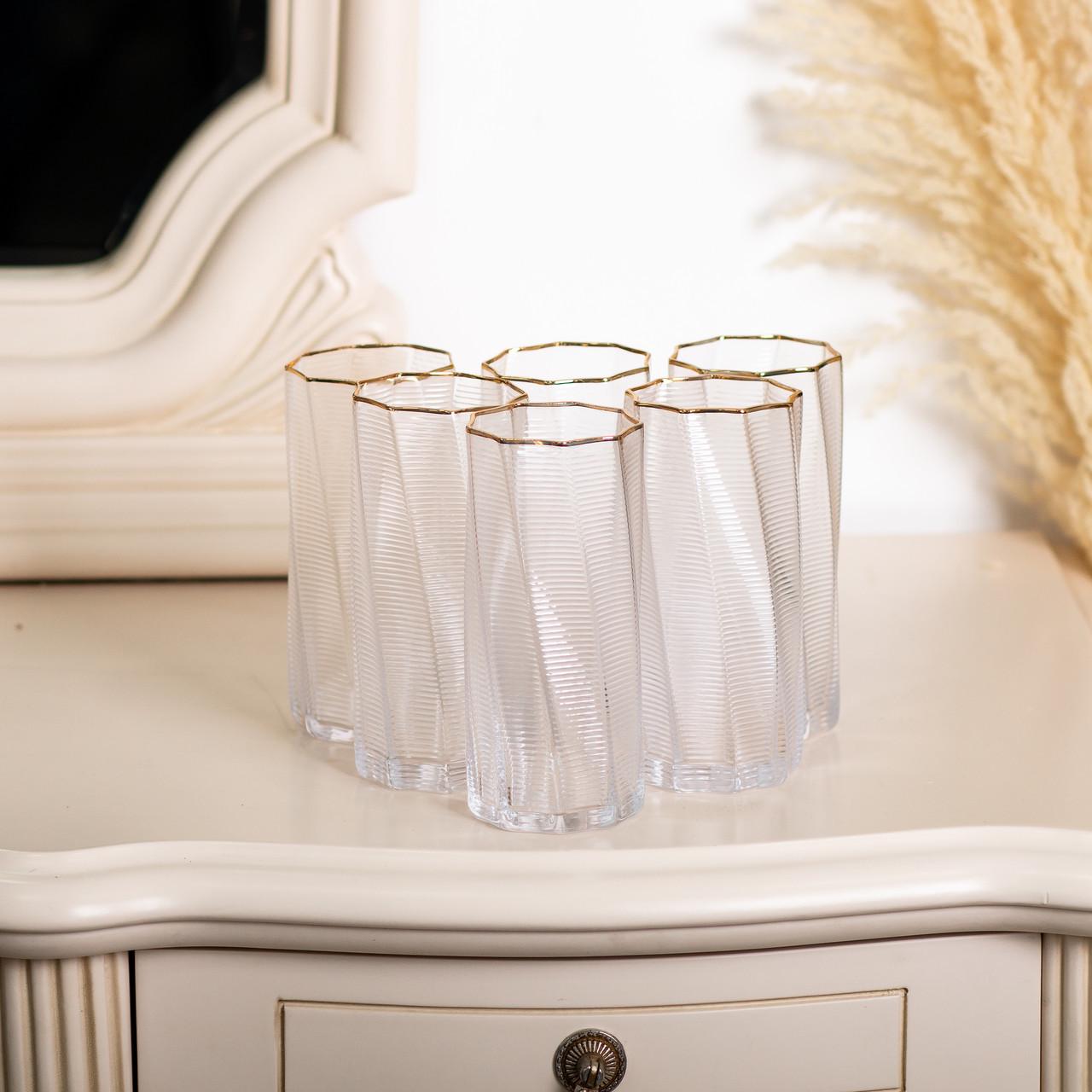 Набір склянок HP-16-18 6 шт. 450 мл Золотий (A-032898) - фото 3 Набір склянок HP-16-18 6 шт. 450 мл Золотий (A-032898) - фото 3