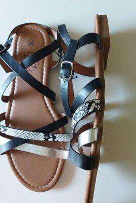 Босоніжки жіночі р. 38 Чорний - фото 6