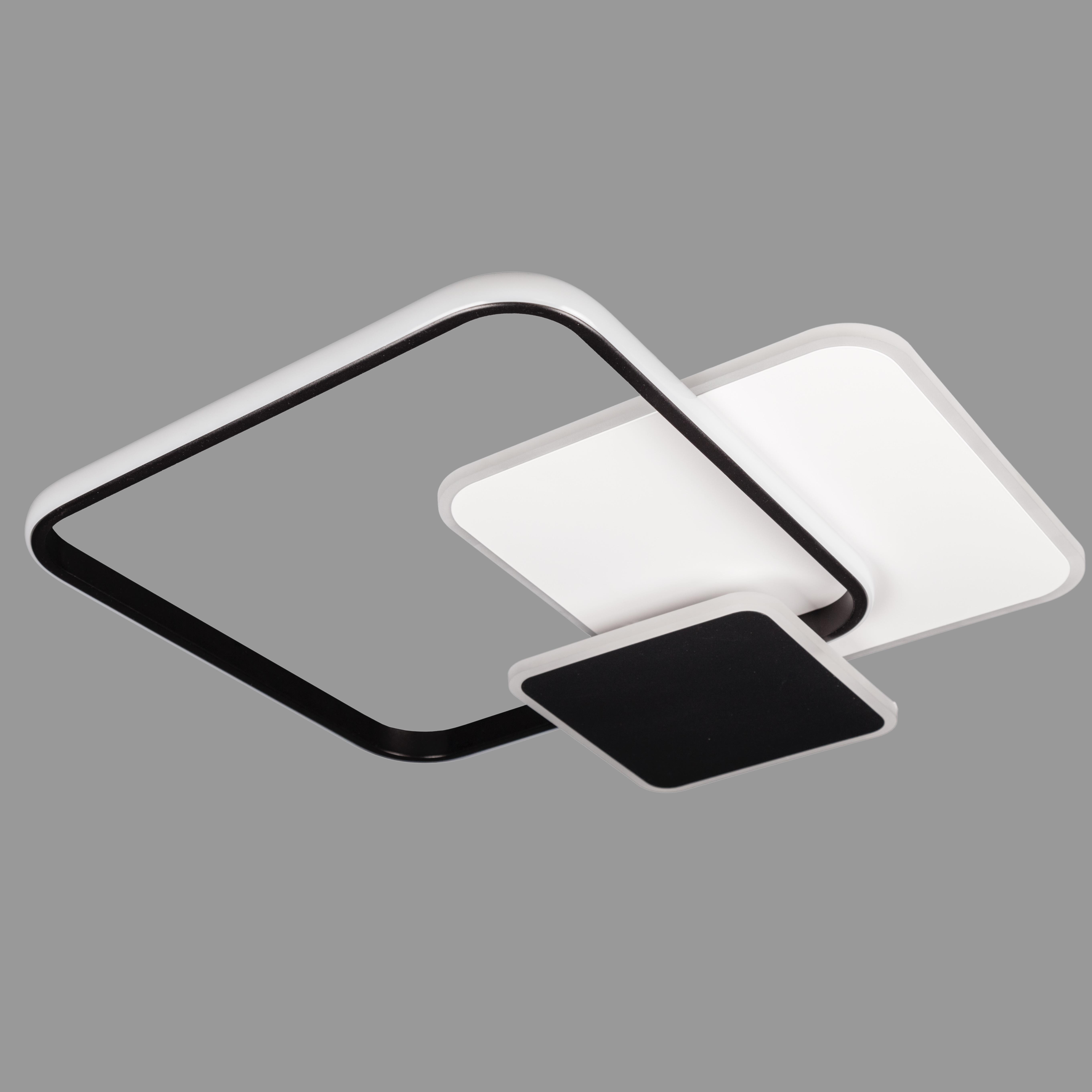 Люстра потолочная с пультом и приложением светодиодная 60W Белый (87-1017 WH+BK)