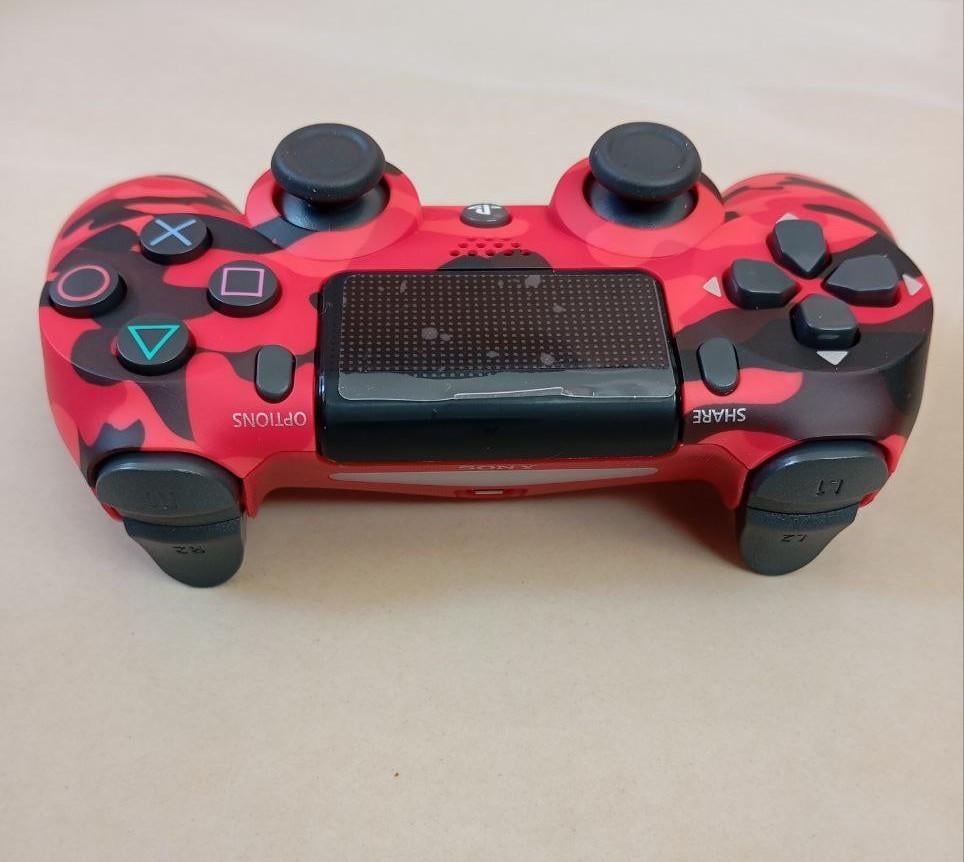 Джойстик бездротовий для PS4 Червоний камуфляж (2577378940) - фото 4 Джойстик бездротовий для PS4 Червоний камуфляж (2577378940) - фото 4