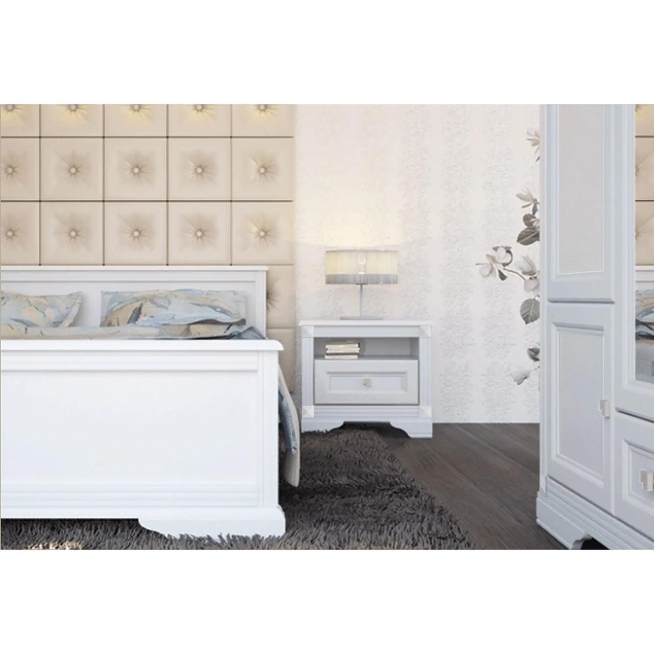 Шафа розпашна Гербор Клео 3d/1s з дзеркалом Білий (GRB-1416) - фото 4 Шафа розпашна Гербор Клео 3d/1s з дзеркалом Білий (GRB-1416) - фото 4