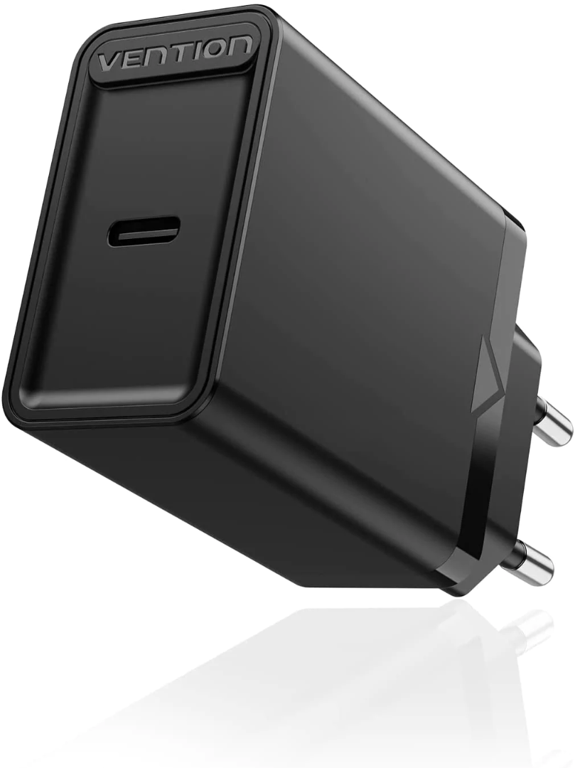 Пристрій зарядний Vention USB Type-C/QC 4,0 20 W Black (FADB0-EU) - фото 2