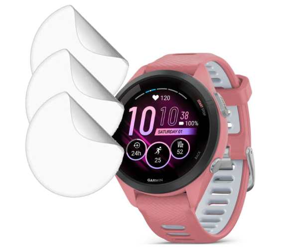 Противоударная гидрогелевая пленка Hydrogel Film для Garmin Forerunner 265S (3 шт), Transparent