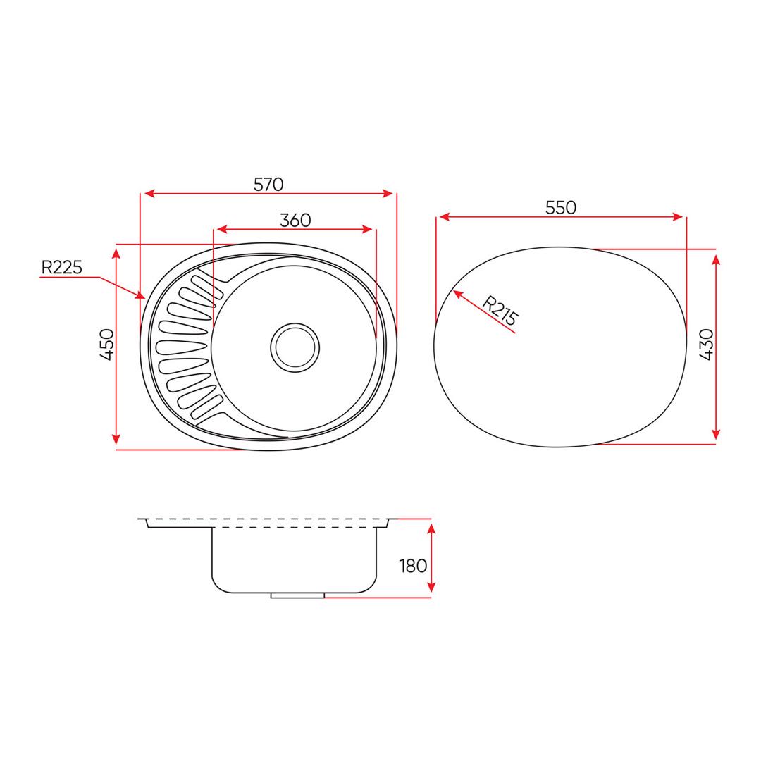 Мойка кухонная Lemax нержавеющая сталь декор сифон (LE-5002 DE) - фото 6 Мойка кухонная Lemax нержавеющая сталь декор сифон (LE-5002 DE) - фото 6