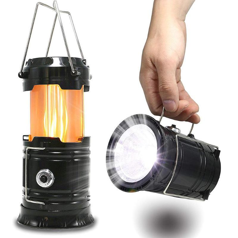 Фонарь для кемпинга Torch Lamp 8200HL на батарейках раскладной Черный (d6842073) - фото 3