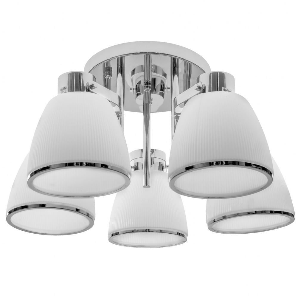 Люстра потолочная Brille для коридора E27 60W CH LK-638C/5 23-481