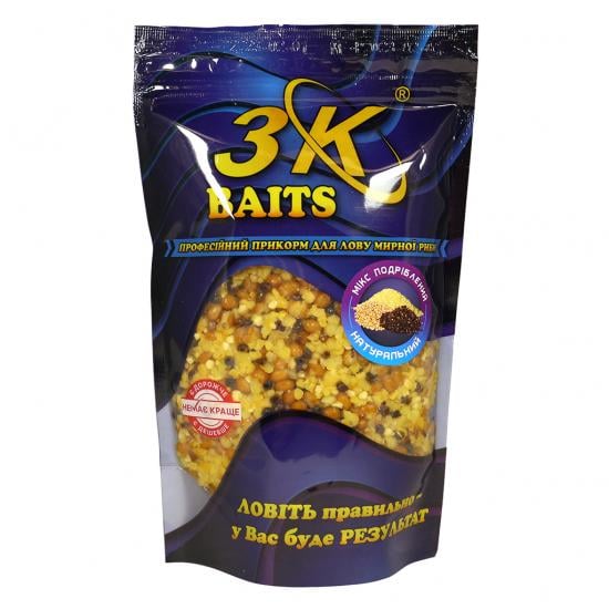 Прикорм 3KBaits Дробленый Зерновой микс Натуральный 500 г (3KB1506)