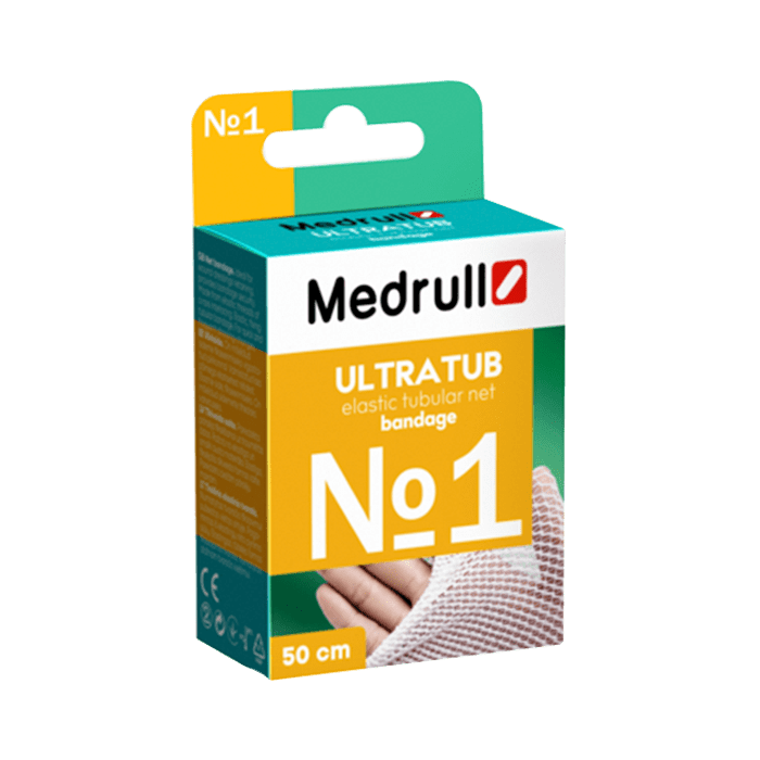Бинт медицинский сетчатый эластичный Medrull Ultratub №1 0,9 см х 50 cм (4742225002075)