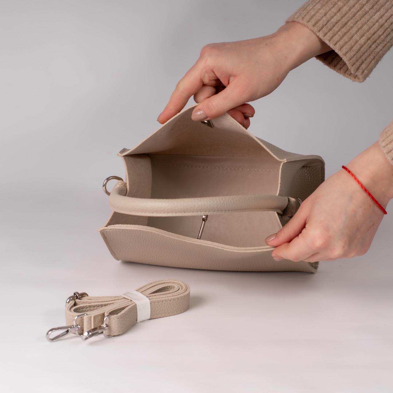 Сумка женская кросс-боди XENIA № 09-24 Бежевый - фото 4 Сумка женская кросс-боди XENIA № 09-24 Бежевый - фото 4