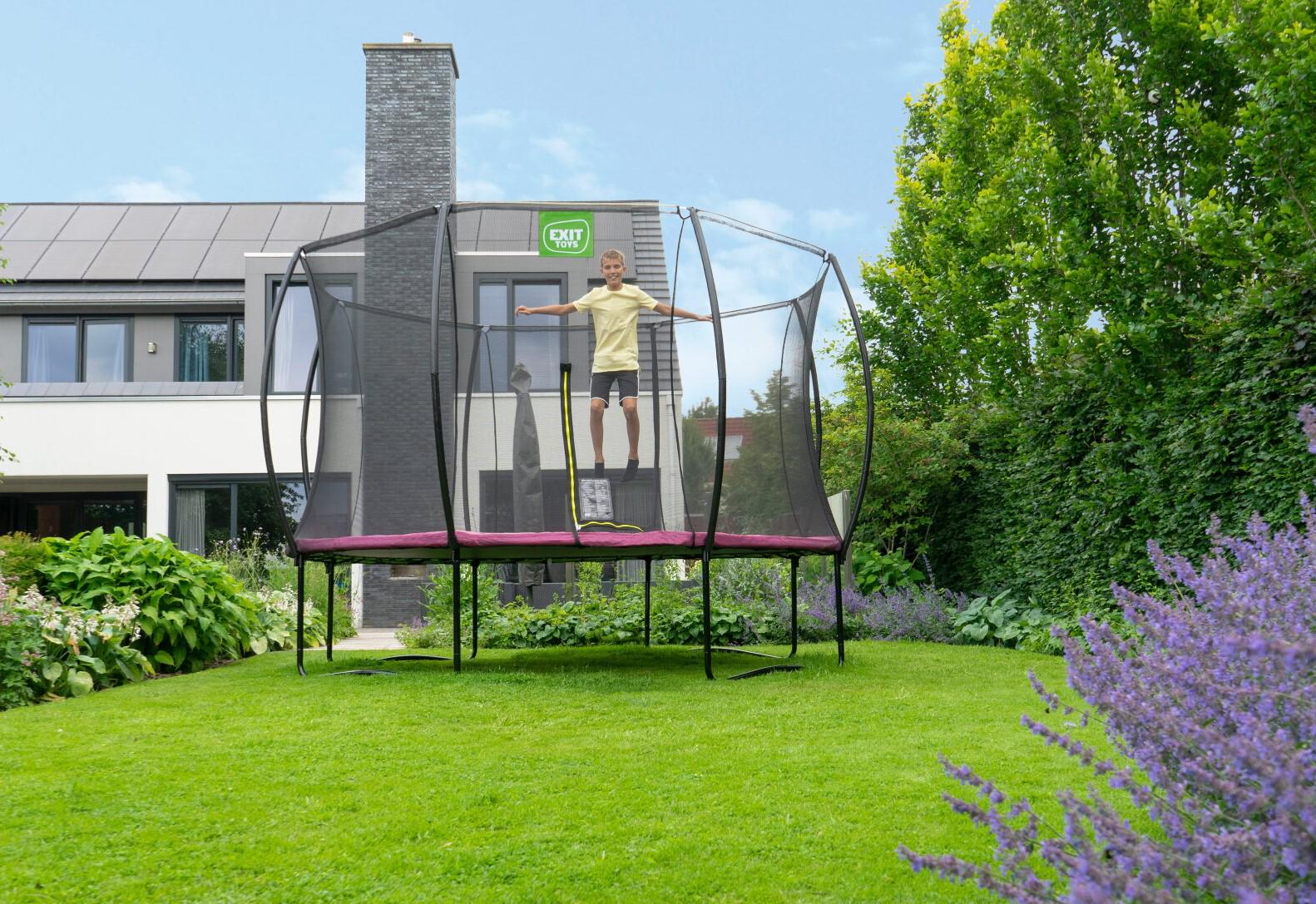 Батут с защитной сеткой Exit Toys Silhouette 244 см Розовый (1105265601) - фото 7 Батут с защитной сеткой Exit Toys Silhouette 244 см Розовый (1105265601) - фото 7