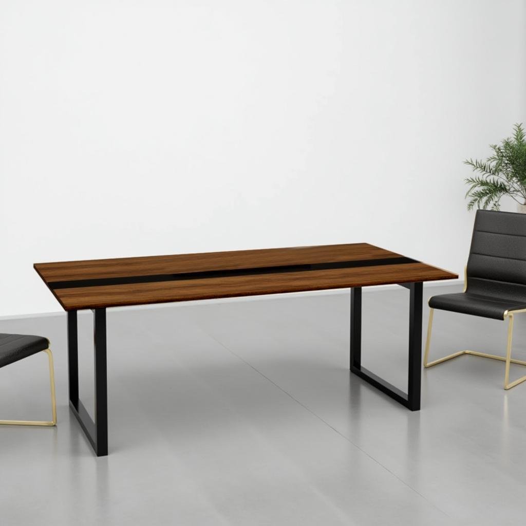 Стол для переговоров Tobi Sho LOFT Volcano КСЛВ/1/36 столешница 36 мм 2100х1100х765 Фаервуд