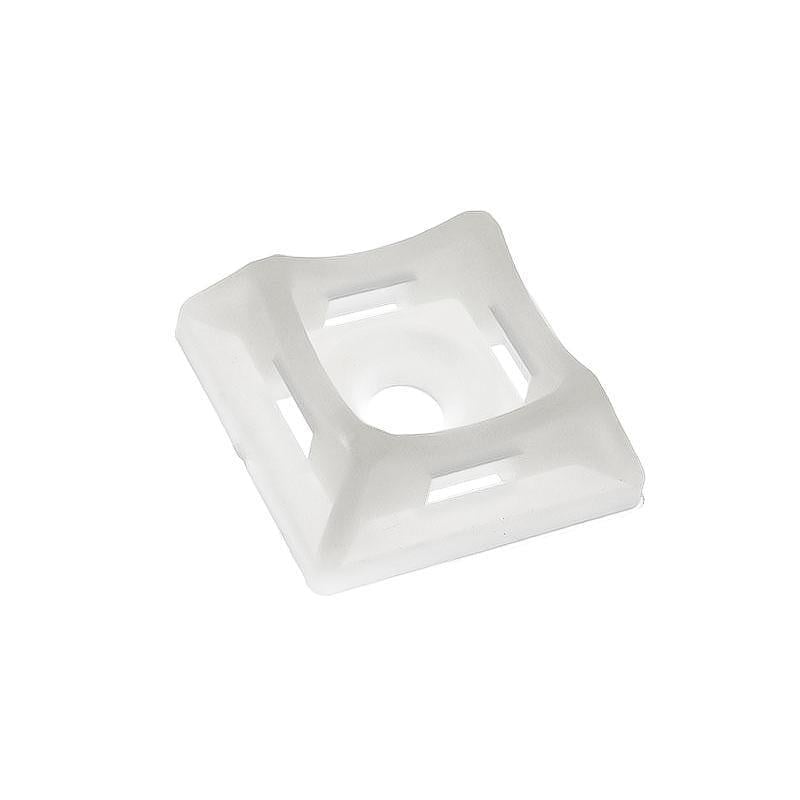 Майданчик для кабельних стяжок Apro універсальний 20х20х5 мм 50 шт./уп. Білий (28679631)